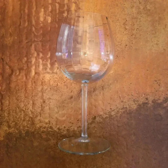 Vintage 90s Textured Wine Glass - Picture 5 of 5